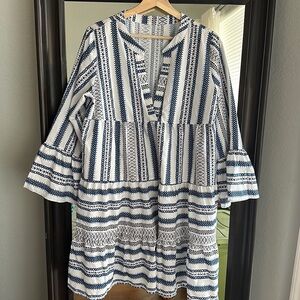 Mini bell sleeve dress